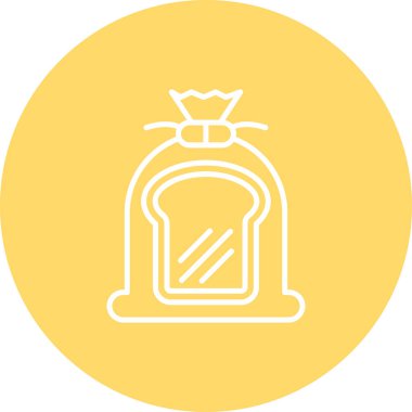 Çanta. Web simgesi basit illüstrasyon