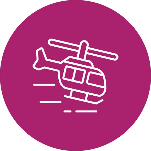 Helikopter simgesi vektör illüstrasyonu