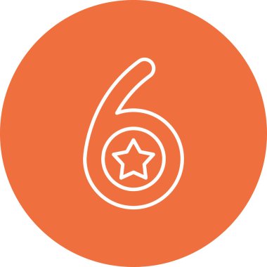 5 numaralı simge vektör illüstrasyonu