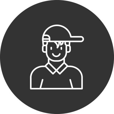 Vektör Avatar Simgesi illüstrasyonu