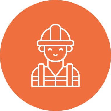 İnşaat işçisinin vektör çizimi