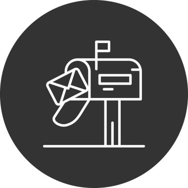 Posta simgesinin vektör illüstrasyonu