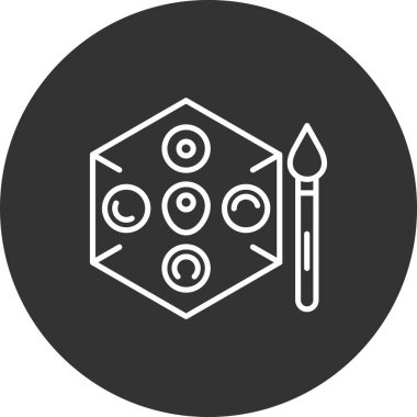 Bir kalem simgesinin vektör illüstrasyonu