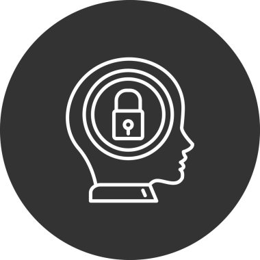 vektör çizim tasarım kilit simgesinin