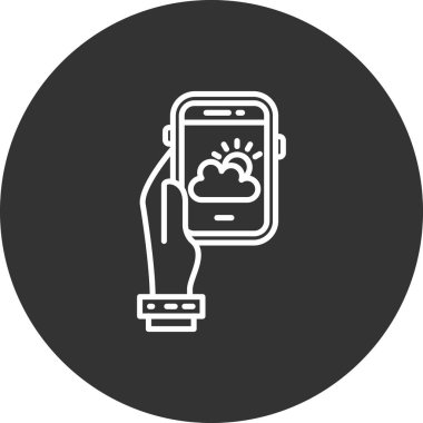 akıllı telefon simgesi vektör illüstrasyonu