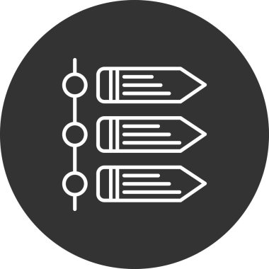 Modern eğitim ikonunun vektör illüstrasyonu