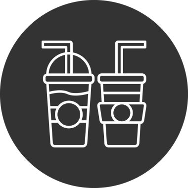 Bir kahve simgesinin vektör çizimi