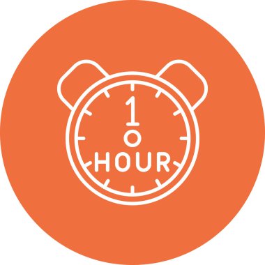 Alarm saatinin modern arkaplanının vektör çizimi