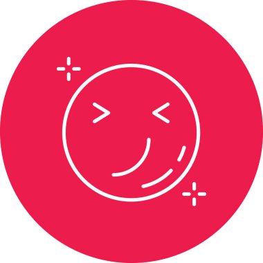 Gülümseme simgesi, vektör illüstrasyonu