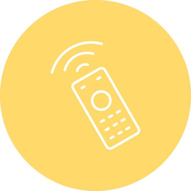 Uzaktan kumanda. Web simgesi basit illüstrasyon