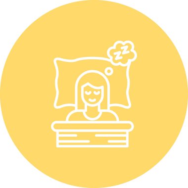 Beyaz elbiseli bir kadının vektör çizimi