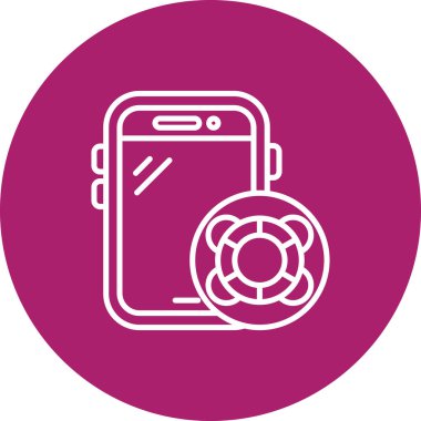 Vektör akıllı telefon simgesi illüstrasyonu