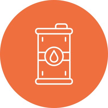 Benzin istasyonu simgesinin vektör illüstrasyonu