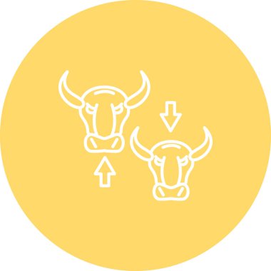 Boğa vektör ikonu. Resim biçimi logosu