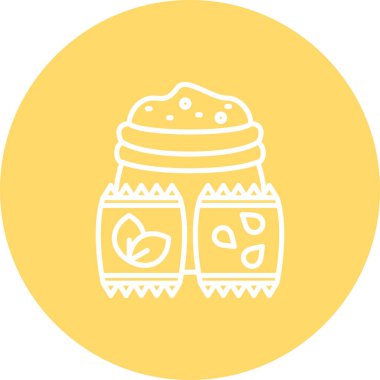 Kavanoz ikonu vektör illüstrasyonu