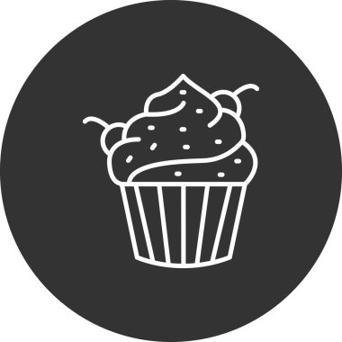 cupcake web vektör simgesi