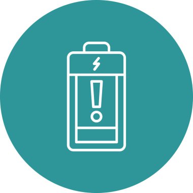 Pil simgesinin vektör illüstrasyonu