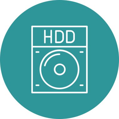 CD mi? Web simgesi basit illüstrasyon