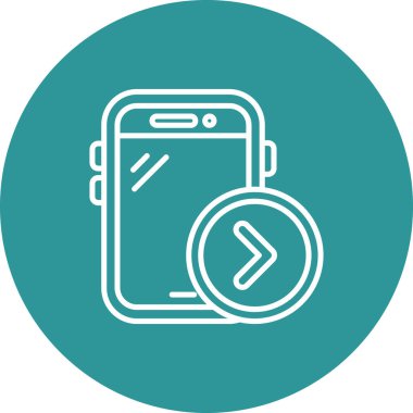 akıllı telefon simgesi vektör illüstrasyonu