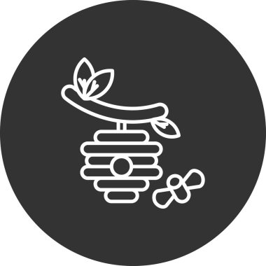 Bitki simgesinin vektör illüstrasyonu