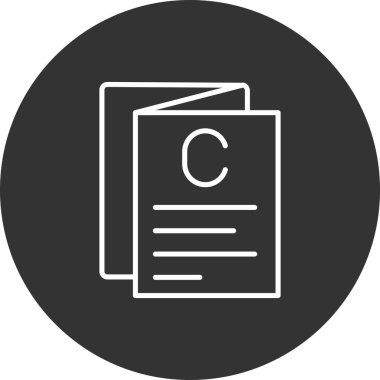 Vektör belgesi Simge illüstrasyonu