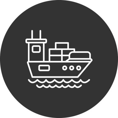 Gemi. Web simgesi basit tasarım
