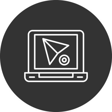 seo modern simgesinin vektör illüstrasyonu