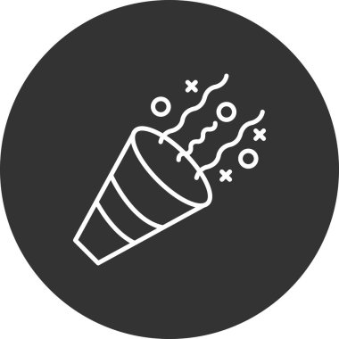 Parti. Web simgesi basit tasarım