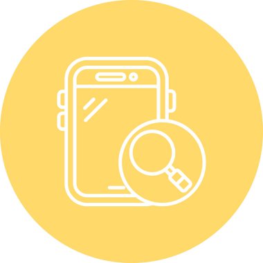 Akıllı telefon simgesinin vektör illüstrasyonu