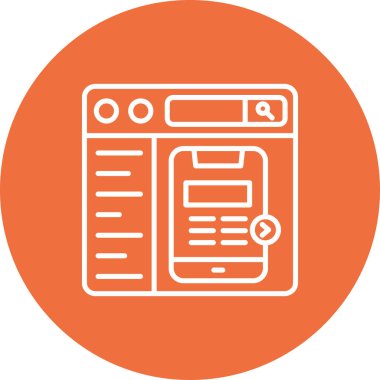 seo modern simgesinin vektör illüstrasyonu