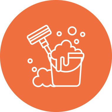 Fırça simgesi vektör illüstrasyonu