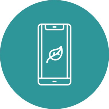 Akıllı telefon simgesinin vektör illüstrasyonu