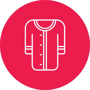 Benzersiz erkek ceket vektör çizgisi simgesi