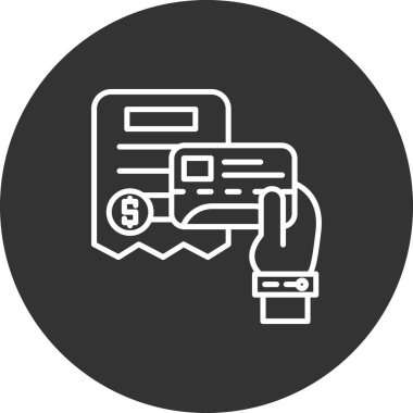 Dolar vektörü glifleri düz simge