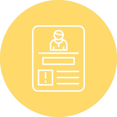 Tıbbi raporlu bir panonun vektör çizimi