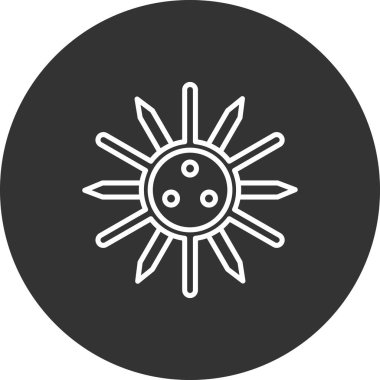 Güneş Simgesi Vektör illüstrasyonu