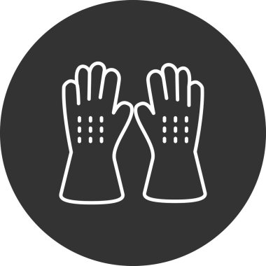 Bir el simgesinin vektör illüstrasyonu