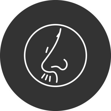 Maske simgesi olan bir kadının vektör çizimi