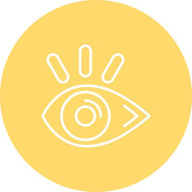 vizyon. Web simgesi basit illüstrasyon