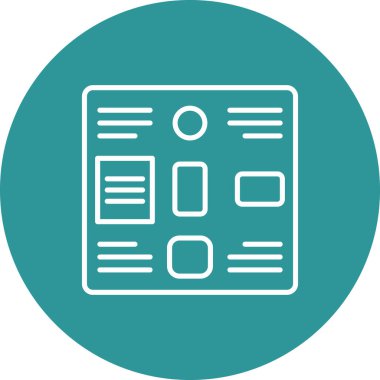 seo modern simgesinin vektör illüstrasyonu