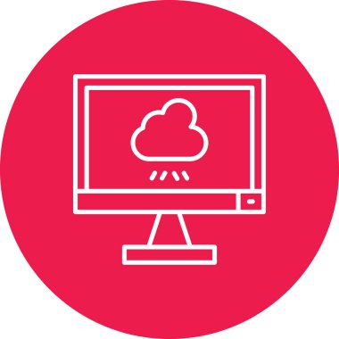 Bulut hesaplama simgesi vektörü