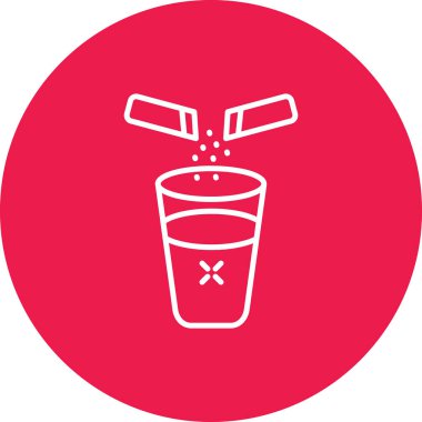 Su. Web simgesi basit illüstrasyon