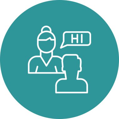 Modern simgenin vektör illüstrasyonu