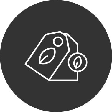 etiket simgesi vektör illüstrasyonu