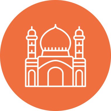 Cami simgesi vektör illüstrasyonu