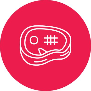 Kırmızı bir simgenin vektör illüstrasyonu