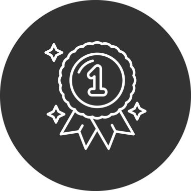 ödül rozeti simgesi beyaz arkaplanda izole edildi