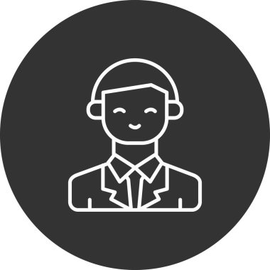 Avatar Adam vektör illüstrasyonu