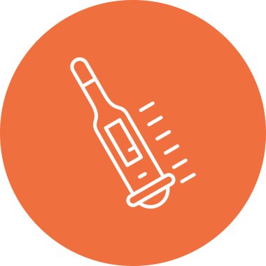 Enjeksiyon. Web simgesi basit illüstrasyon