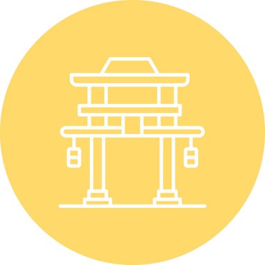 Yapı simgesinin vektör illüstrasyonu